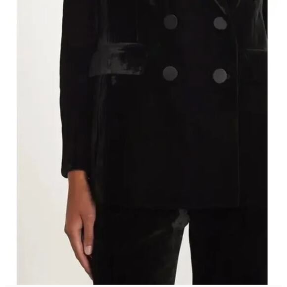 Veronica Beard Ellette Dickey Jacket 2 NWT Black Velvet Prep Blazer Old Money - Picture 8 of 11